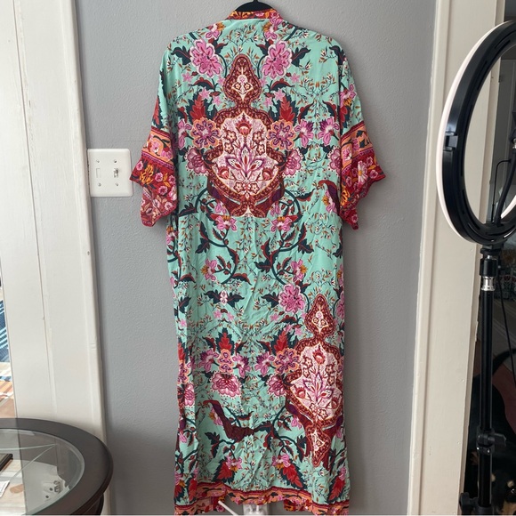 Anthropologie Riley Radiant Floral Kimono Boho - One Size - Picture 2 of 12